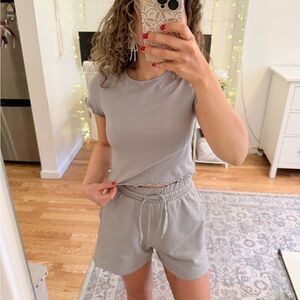 ✨SET✨ Light Gray Casual Set